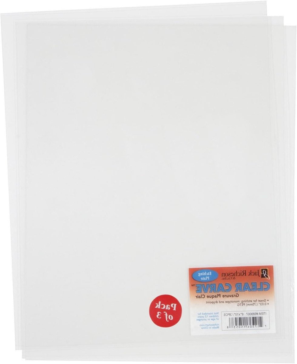 Etsplaten Pakket - Printplaten - Kunst Printen - Niet-poreus Materiaal - 8 x 10 Inch - Transparant