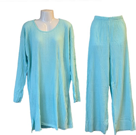 Dames Pyjamaset Mintgroen - M