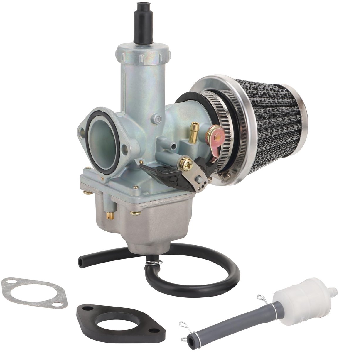 Store_8 - Carburateur 30 mm - Scooter Dirtbike - Hoogwaardig metaal - Geschikt voor 125 cc 250 cc - Inclusief oliedop en filter - Voor Go Kart ...
