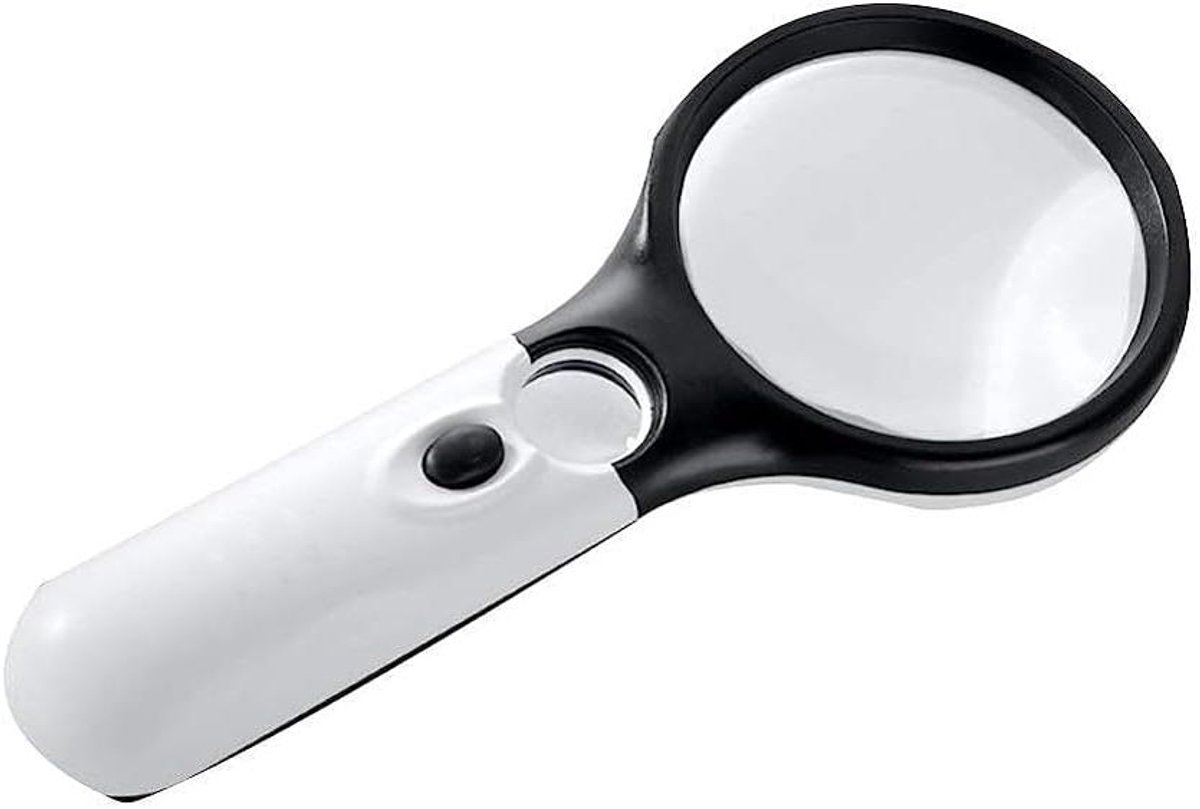 Vergrootglas Met Licht - Leesloep Inspectie - Gedetailleerd Zien - 20X 30X Vergroting - 85 Mm Lens - Wit