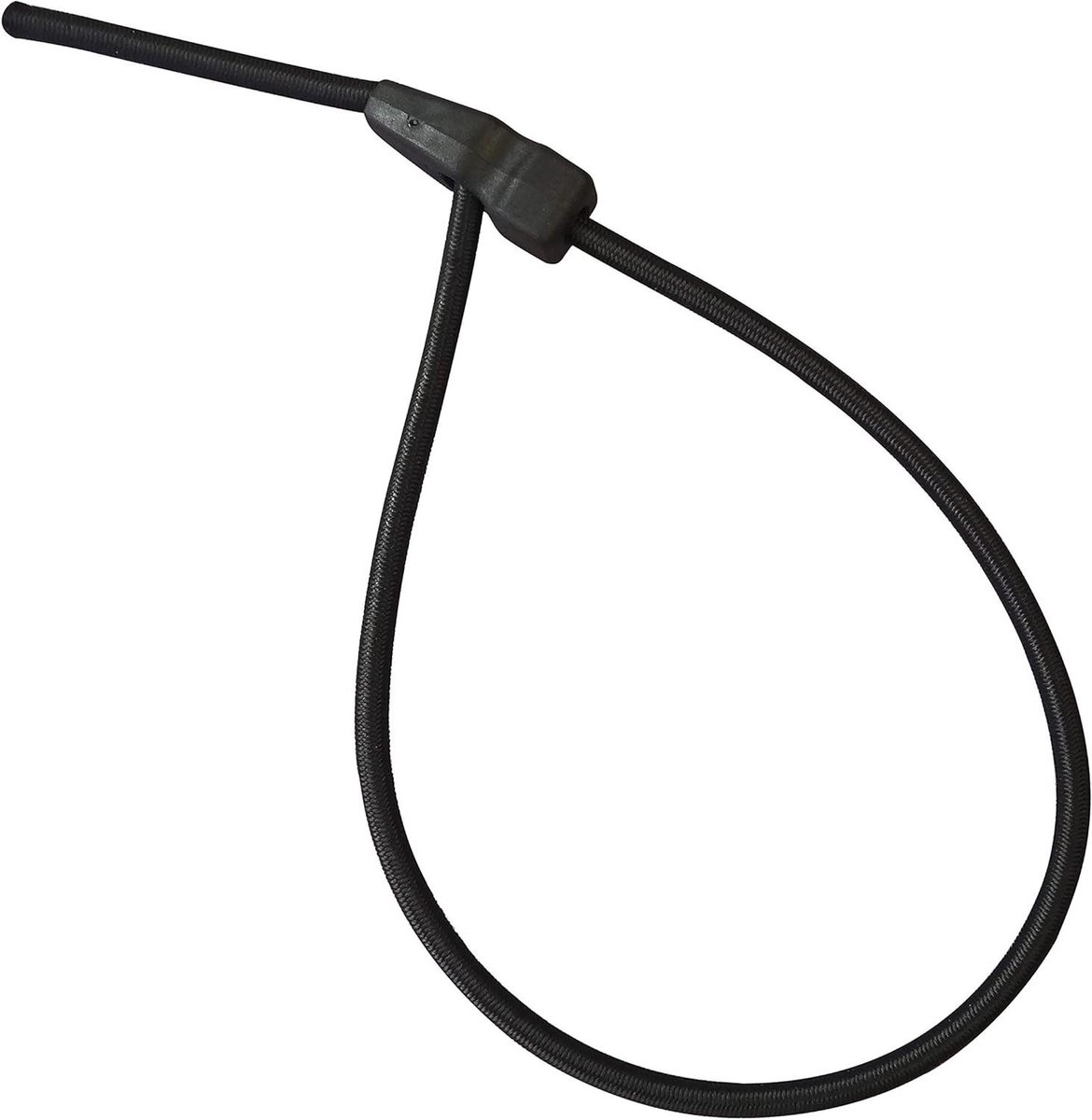 Rubberen Spanner - Bind Touw - Zaken Vastzetten - Verstelbare Lus - 6mm of 8mm - Zwart