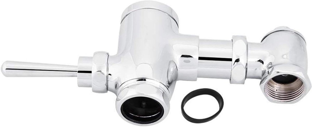 Automatische Spoelklep - Urinoir Klep - Openbaar Gebruik - Voetbediend Ontwerp - DN25/32mm - Zilver