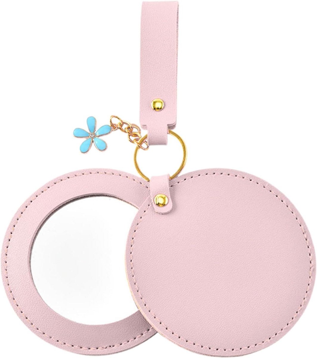 Make-upspiegel - Compacte spiegel - Make-up aanbrengen - Scharniermechanisme - 81 cm - Roze