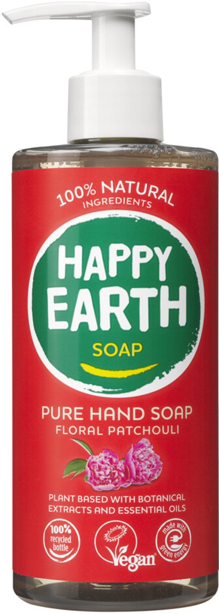 Happy Earth 100% Natuurlijke Handzeep Floral Patchouli - 300 ml