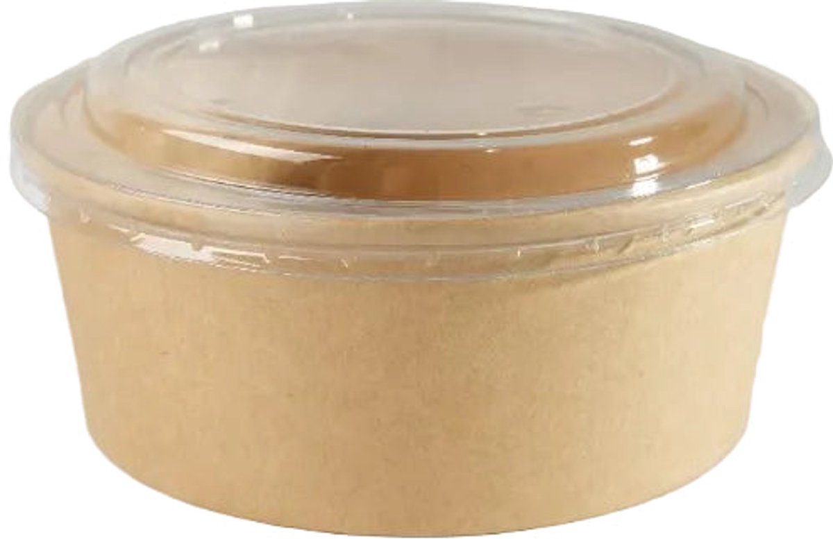 100x Salade Poke Bowl 750ml Ø150mm 26oz met deksels