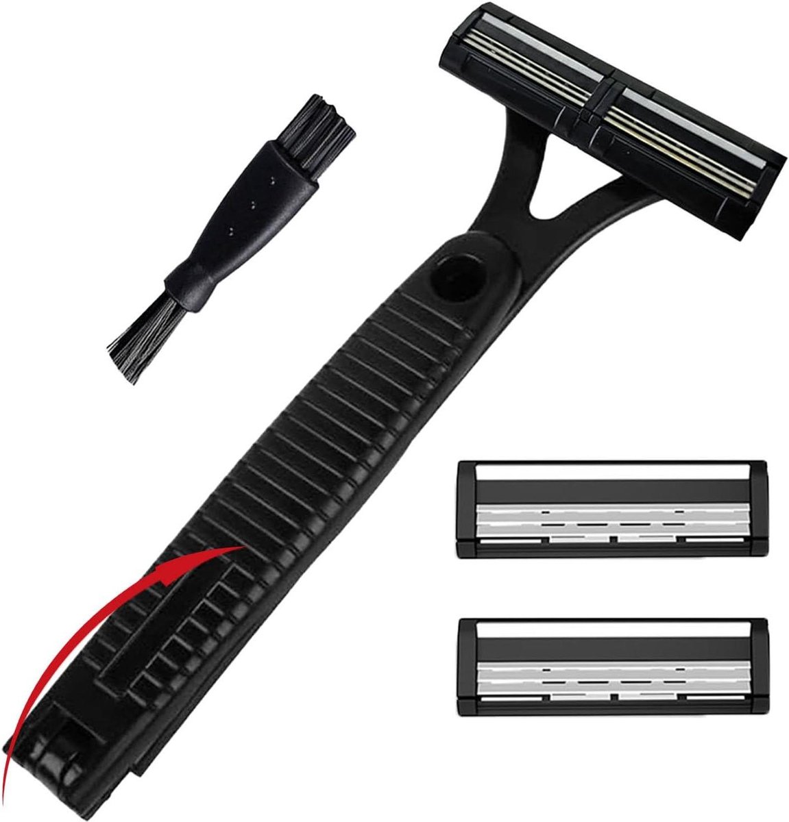 Heren Rugscheerapparaat - Lichaamsgroomer - Persoonlijke Verzorging - Opvouwbaar Handvat - 45 cm Uitgevouwen - Zwart