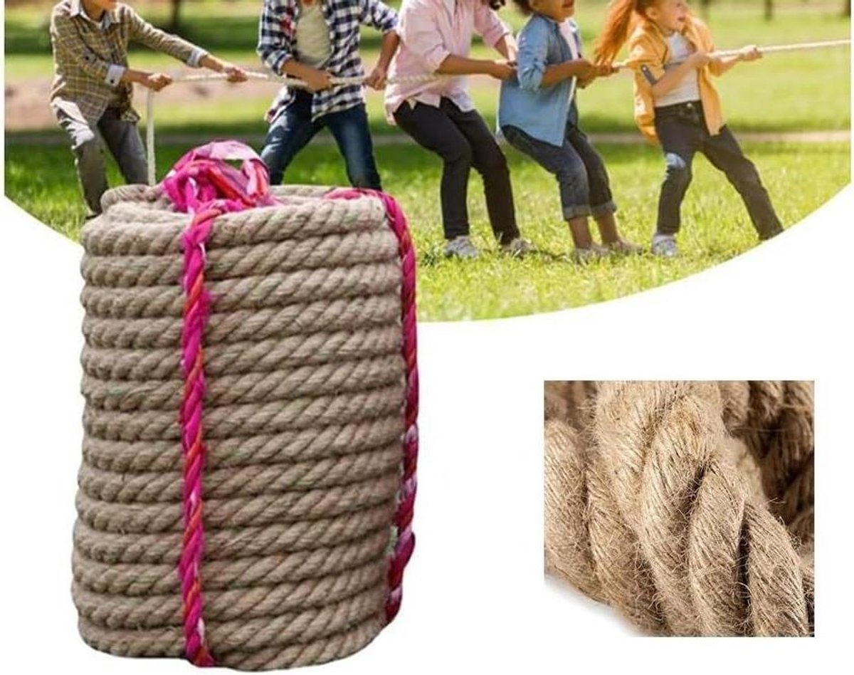 Gedraid Touw - Tuintouw Jute - Tuinieren Decoratie - Natuurlijk Materiaal - 10 Meter - Bruin
