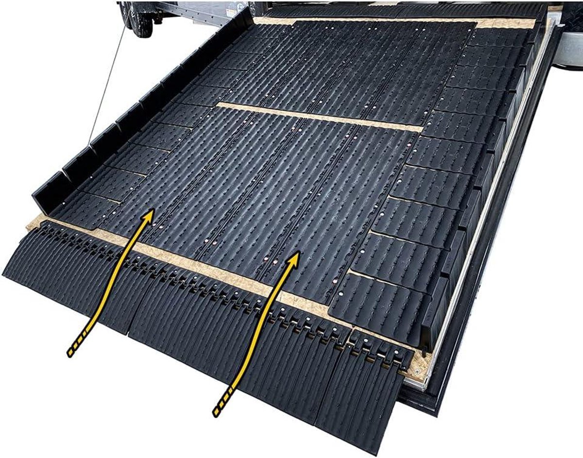 Oprit Hulpmiddelen - Vergrendelingsplaten - Aanhanger Laden - Geïntegreerde Tractieknoppen - 24 inch lengte - Zwart