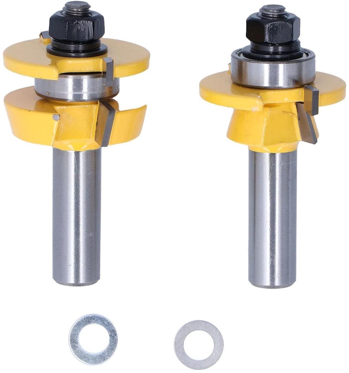 Freesset 2 stuks - Metaal Houtbewerking - Kasten Deurlijsten - Industrieklasse Duurzaamheid - 40 mm Diameter - Metaal