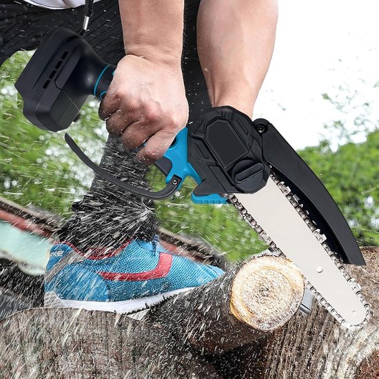 Accu Kettingzaag - Handzaag Snoeien - Takken Snoeien - Lichtgewicht Ontwerp - 6 Inch - Zwart — afbeelding 3