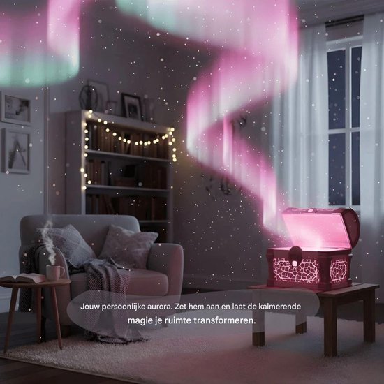 Sterren Projector - Nachtlamp Kamer - Ontspannen Sfeer Creëren - Dimbare Afstandsbediening - 12 x 117 x 12 cm - Roze van Merkloos — afbeelding 5