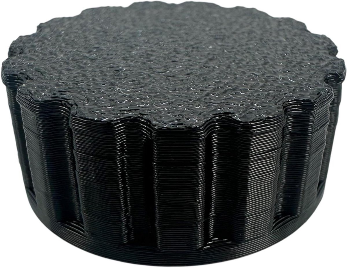 Radio Knop - Volume Controle - Radio Reparatie - 3D Geprint PETG - 3 x 1.7 x 3 cm - Zwart