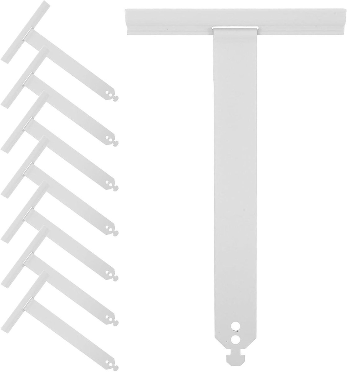 Rolgordijn Onderdelen - Raambekleding Reparatie - Raamdecoratie Onderhoud - Roestvrijstalen Ophanging - 8 Stuks - Wit