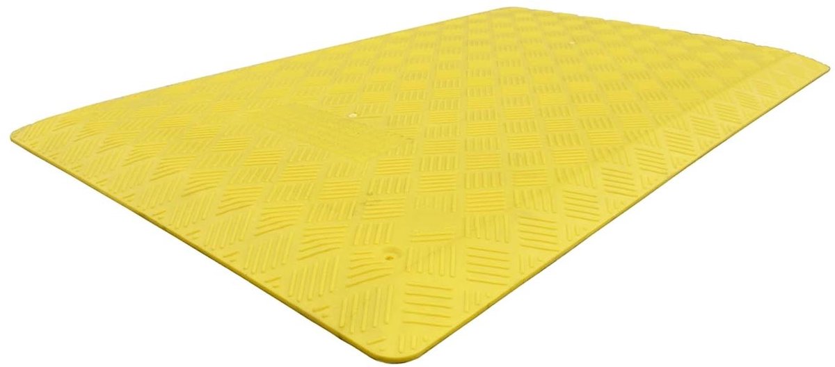 Vloerplaat - Loopgraafdekking - Bouwplaats Bescherming - Antislip Pads - 1220 x 800 mm - Geel
