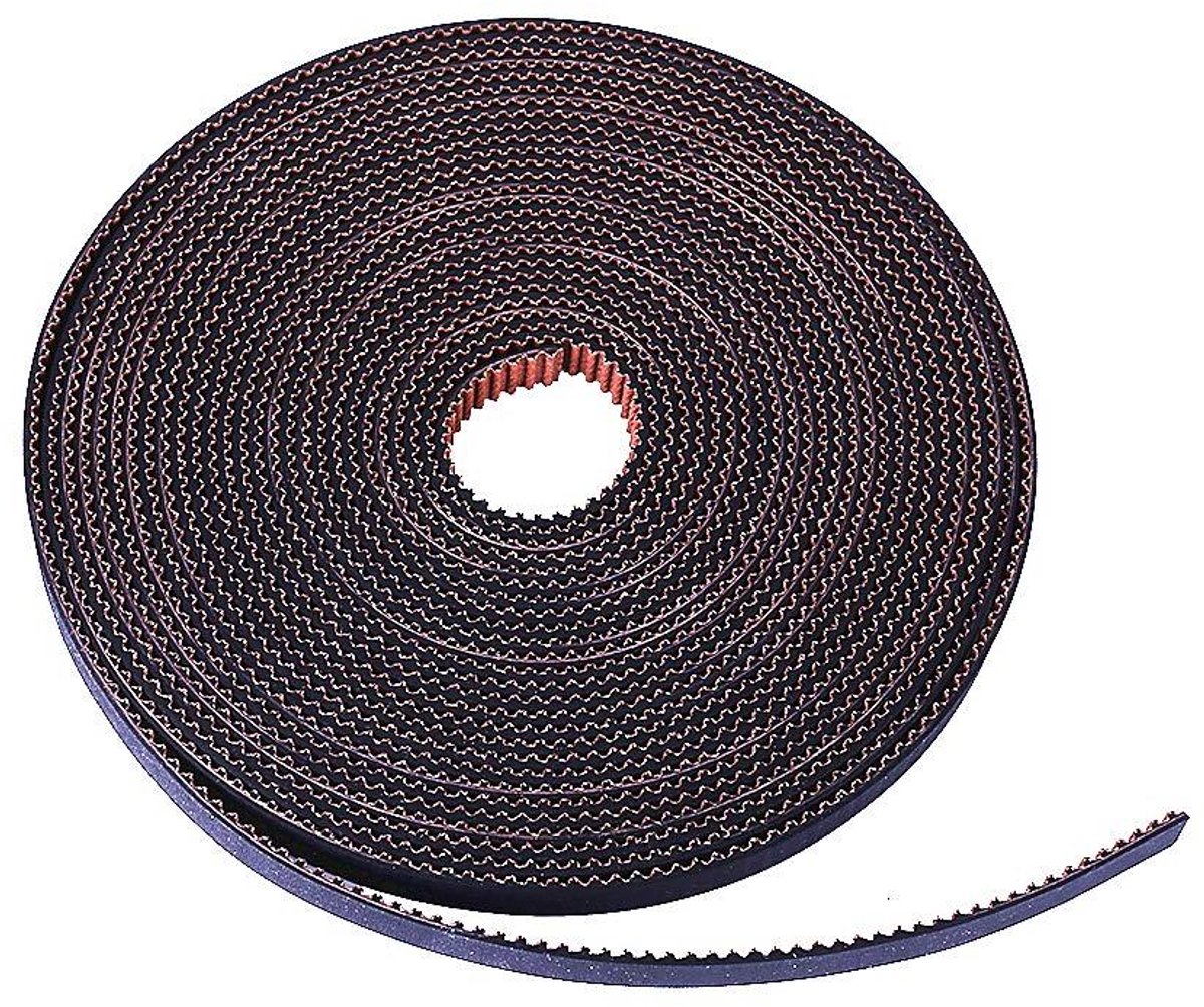 Tandriem - Distributieriem - 3D Printer - Antislip Nylon - 10 Meter - Zwart
