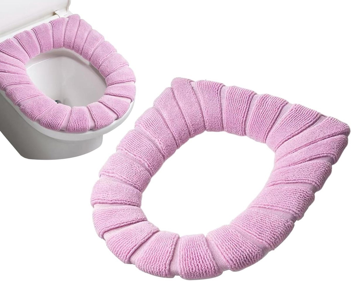 Toiletzitting Hoezen - Zachte Kussens - Comfort Verhogend - Volledig Omringend - Set van 5 - Roze