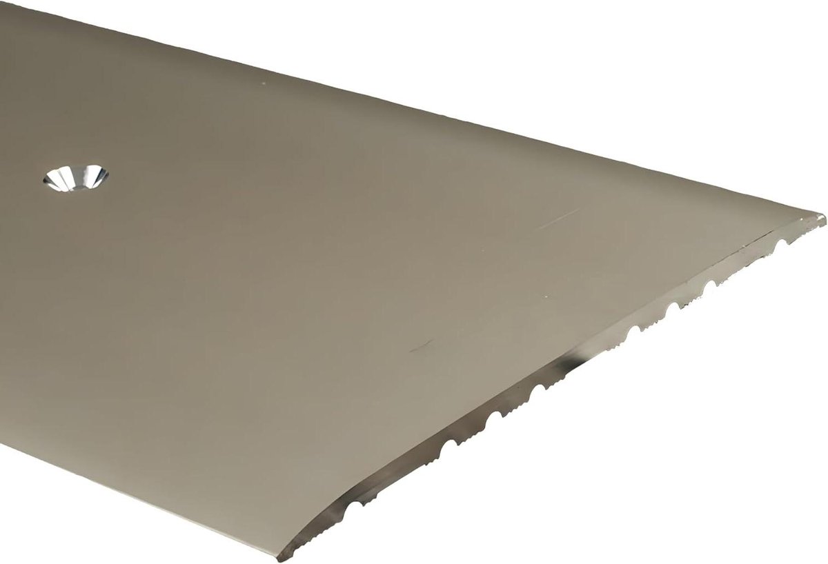 Drempelprofiel Aluminium - Afdekprofiel Overgangsprofiel - Vloerafwerking - Geboord Geanodiseerd - 80 mm breed - Brons