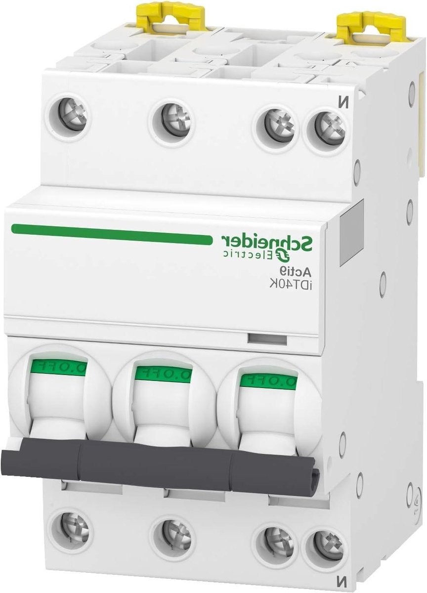 Automatische Schakelaar - Groepsschakelaar - Installatie Beveiliging - 3-Polig + N - 20A 400V - Wit