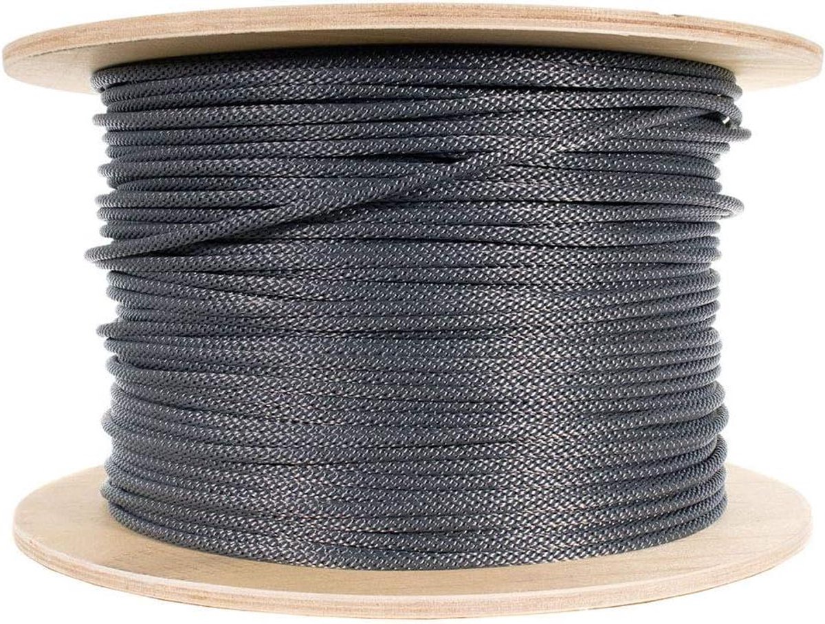 Gegalvaniseerde staalkabel - Versterkt touw - Vlaggenmast bevestigen - Sabotagebestendig - 3/16 inch 50 voet - Zilver