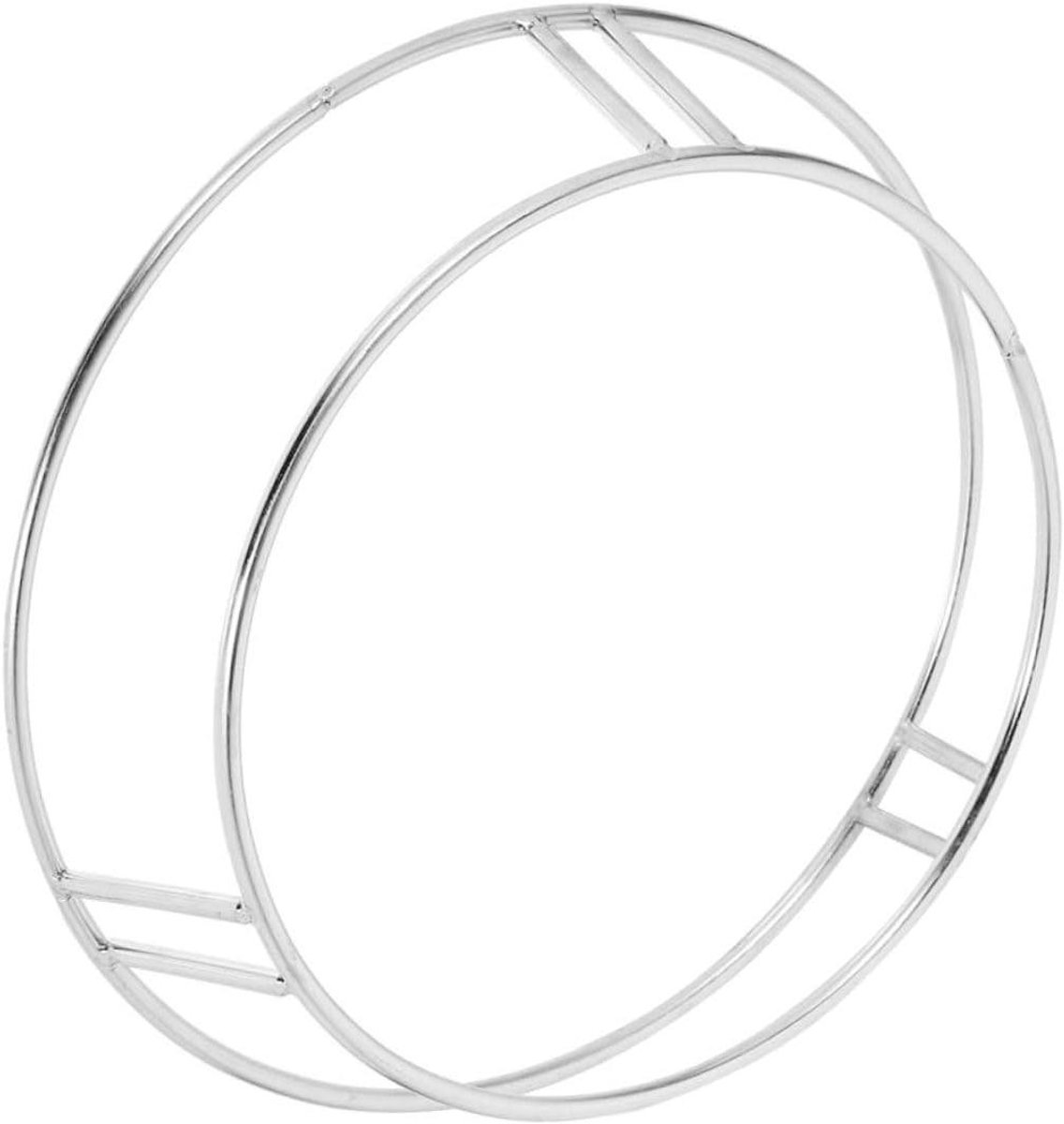 Pannenrek - Wokhouder - Koken Stabiliseren - Roestvrij Staal - 27 cm - Zilver