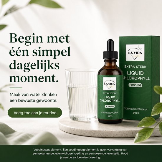 Chlorofyl Druppels - Extra sterk - 8000MG - Met E-BOOK - Chlorophyll Liquid - Vloeibaar - Supplement - Gua Sha - Chlorofyll Drops - Chlorella - Chlorofil Water - Chlorophyll drops - Superfood - chlorella