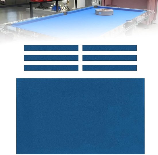Pooltafelkleed - Biljartvilt - Spelverbetering - Duurzaam Vezelmateriaal - 7-9ft - Groen — afbeelding 5