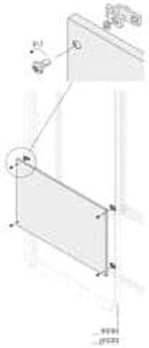 Blindplaat - Afdekplaat - Elektrische Installatie - Vlakke Afwerking - 800 x 1000 mm - Grijs