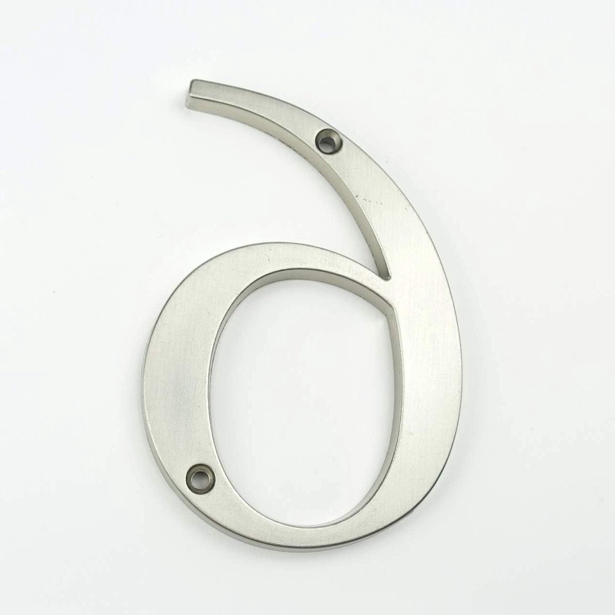 Huisnummer - Adresbordje Deur - Huis Herkenbaar Maken - Modern Lettertype - 10cm Hoog - Zilver