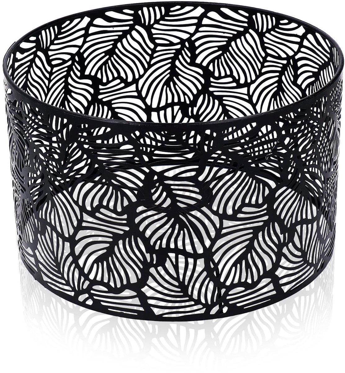 aladdien - Lampenkap - Scandinavische stijl - Cilindrische lampenkap - Zwart - E27 E14 - Ideaal voor plafondlampen - 25 x 16 cm