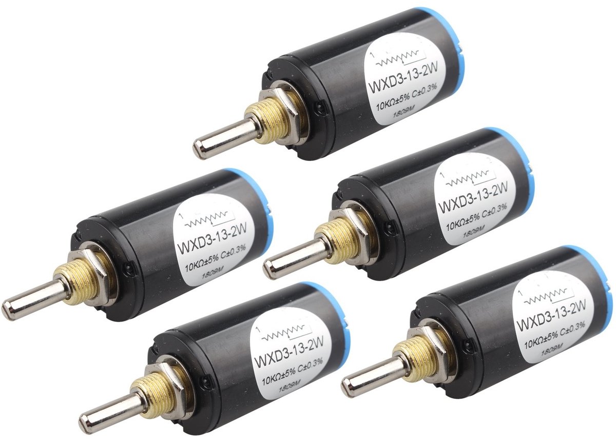 WXD3-13 Rotatie Potentiometer Set - 5 Stuks - 10kΩ voor Timer, Snelheid en Temperatuur