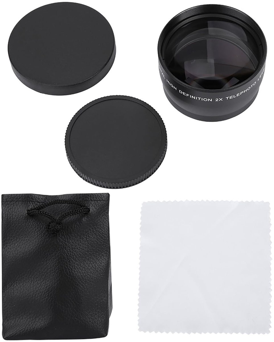 Vivitar 58mm HD Telephoto Lens - 2x Vergroting voor Canon Camera's