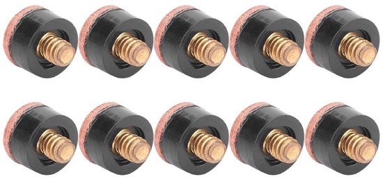 Snooker Tip 11mm - Set van 10 Vervangende Billiard Cue Tips voor Verbeterde Prestaties van Merkloos — afbeelding 5