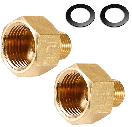 Dailygoods - Gasadapter - 2 stuks gasflesadapters - Koper - Gasslangadapter - Voor gasfornuis - Ideaal voor camping en koken van Dailygoods — afbeelding 5