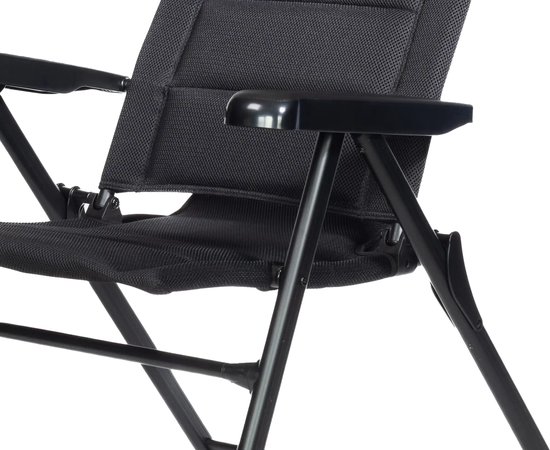 Happy Rhino - Campingstoel Rila L - Vouwstoelen - Zwart - 5,3kg - 3D mesh - 44 x 5.3 x 48 cm van Merkloos — afbeelding 3