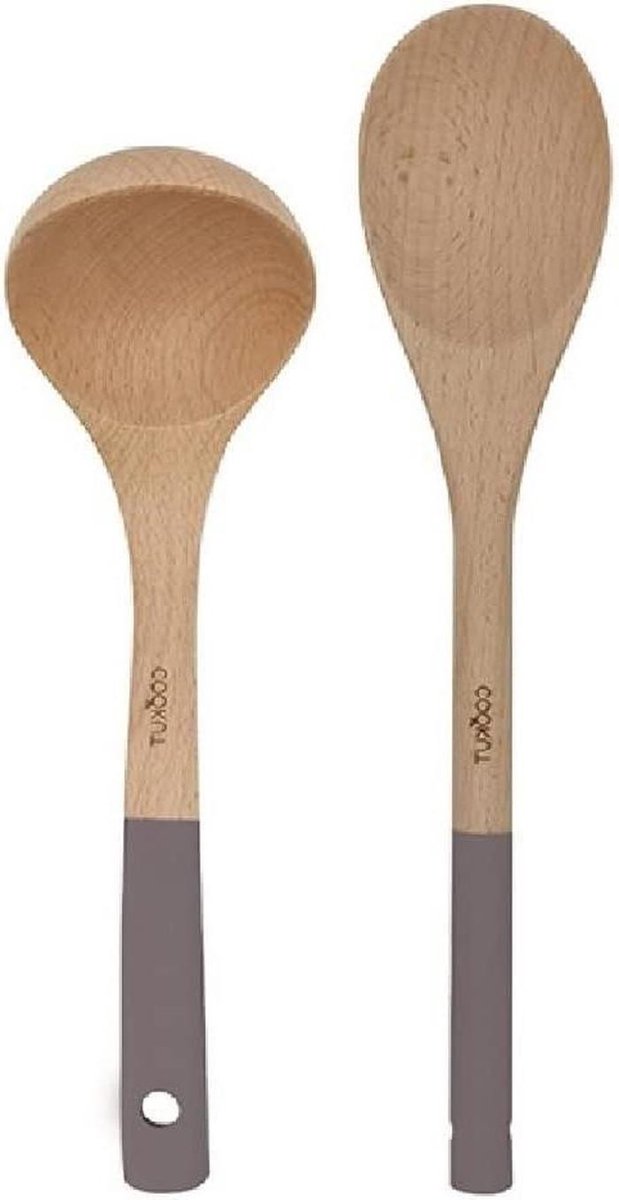 Houten Lepel - Opscheplepel - Koken - Vaatwasserbestendig - 1 stuk - Bruin