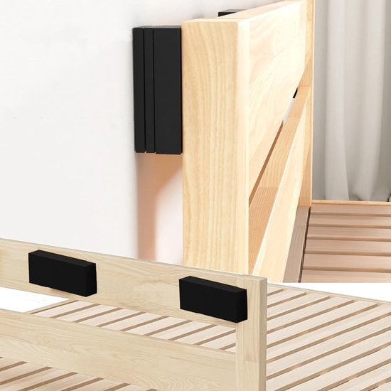 25 Stuks Zelfklevende Hoofdbord Stoppers - Meubel Wandbeschermers van EVA Schuim, Geluidsdempers voor Bedframe, 10 Stuks 15mm en 15 Stuks 5mm Dikte (Zwart) van Merkloos — afbeelding 2