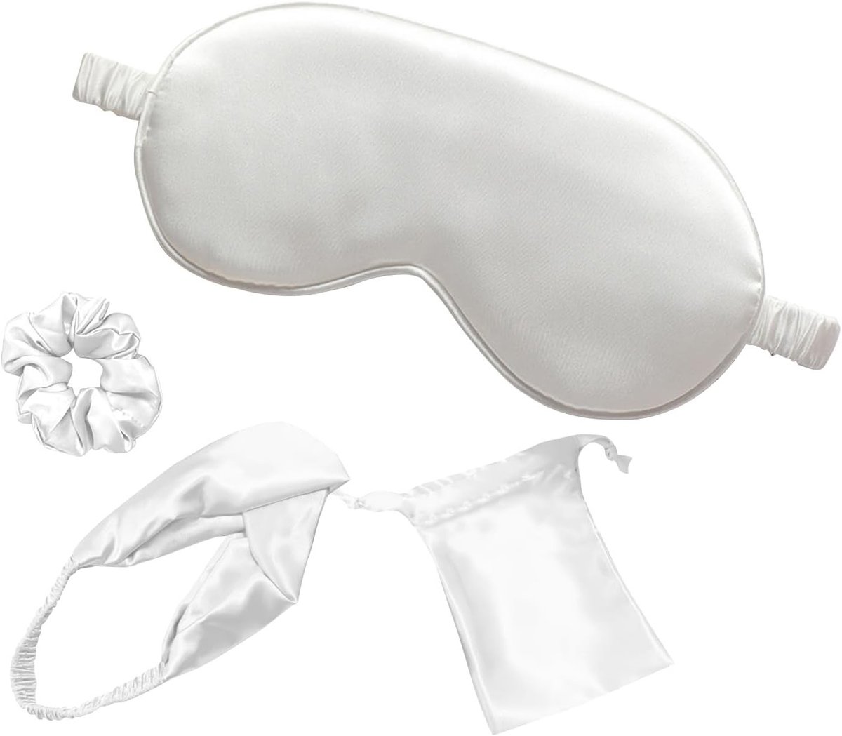 Slaapmasker Set - Oogmasker Oordopjes - Ontspannen Slapen - Volledige Lichtblokkering - Inclusief Tas - Roze