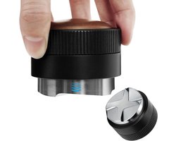Espresso Leveler - Koffiedistributeur - Perfecte Espresso - Zwaartekracht Adaptief - 51 mm - Zilver