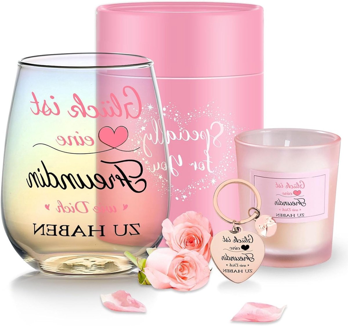 Persoonlijke Wijn Glazen als Bedankje voor Vriendin, Verjaardagscadeau voor Vrouwen, Uniek Kerstcadeau 480ml