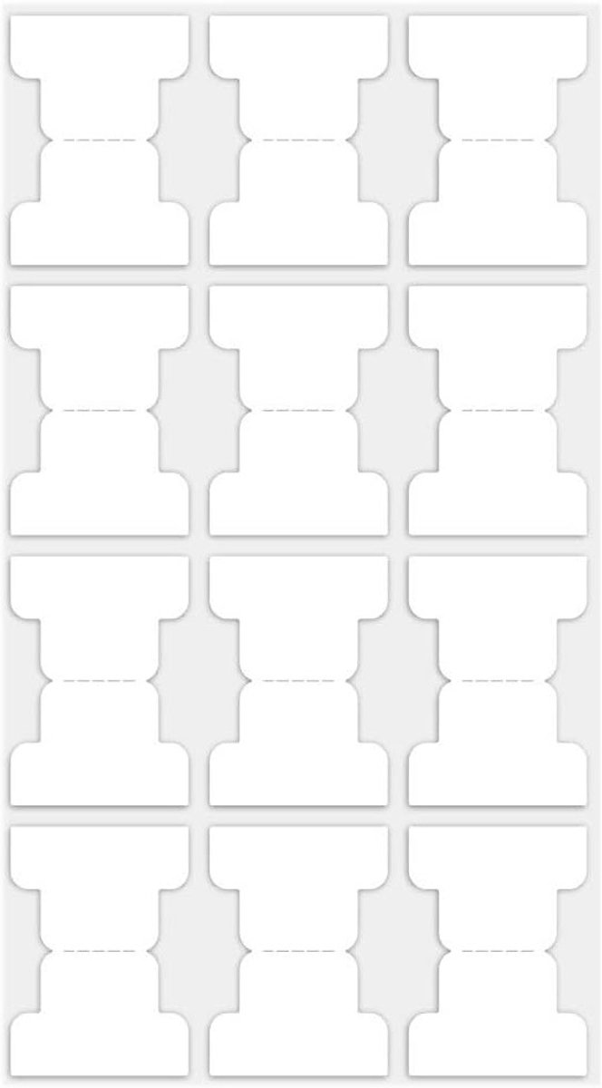Kleurige zelfklevende indextabs en maandtabs voor planners, notitieboeken en bijbels - schrijfbare bladwijzers en stickers