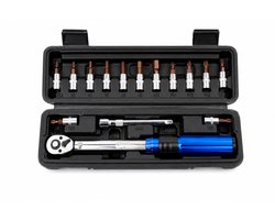 Mahn momentsleutel 1/4 - Torque wrench 2 - 24 N.m. - Inbus & Torx set - schroefbits - Fietsgereedschap