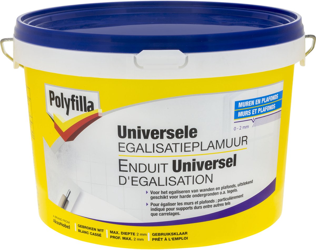 Polyfilla - Universele Egalisatieplamuur - 4 KG
