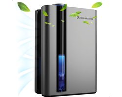 AG330 Luchtontvochtiger en Luchtreiniger – Dehumidifier – Tot 1L Per Dag Ontvochtiging, 35m2 – Grote watertank 2.7L capaciteit – Energiezuinig, Verlichting 7 kleuren – Voor Huis, Kamer, Badkamer & Kelder