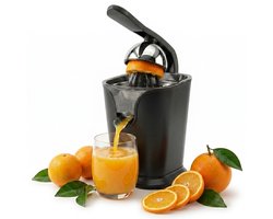 Elektrische Citruspers met Instelbaar Pulpfilter - 160W - 650ml - Sinaasappelpers -Zwart - Vivid…
