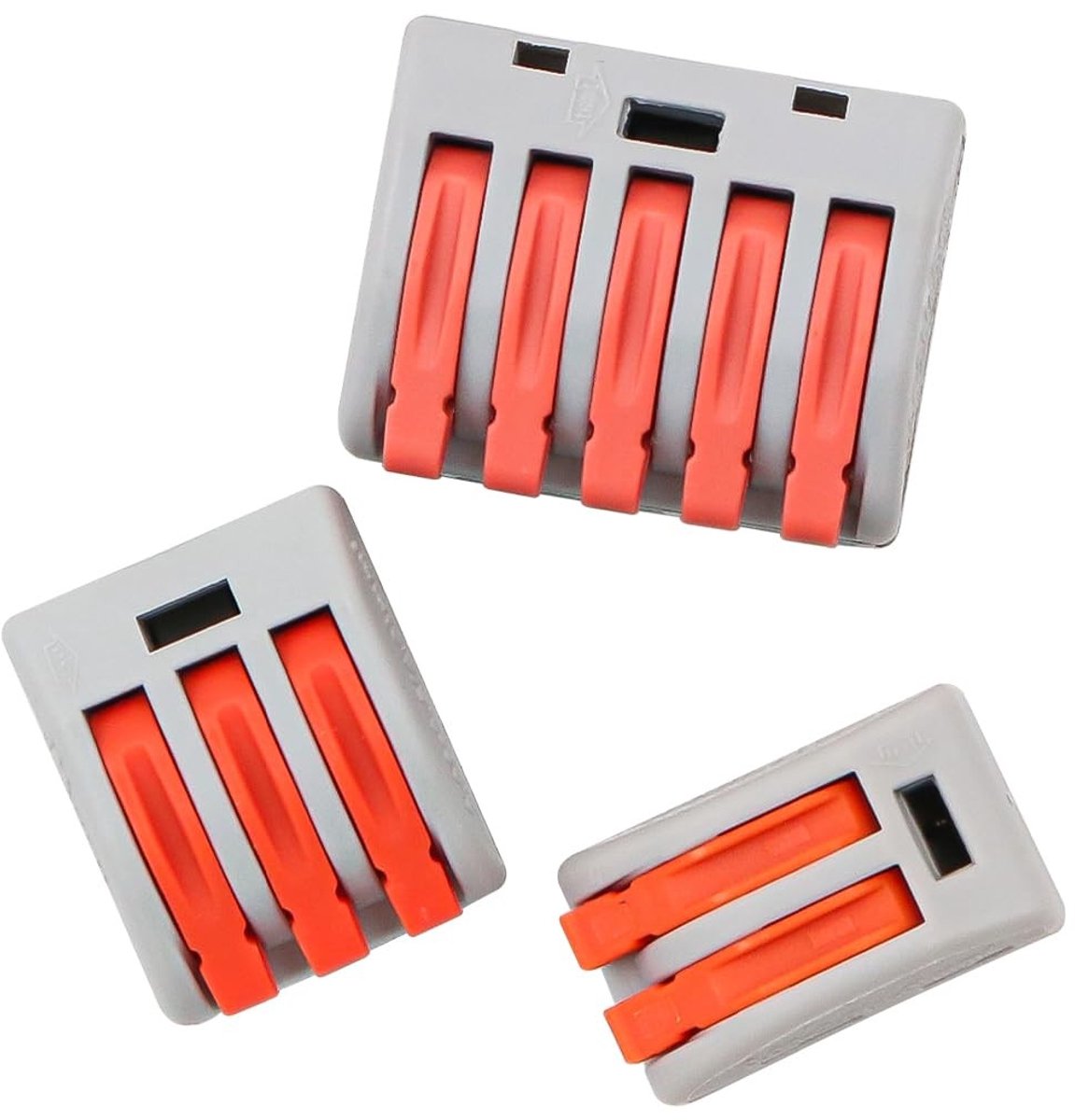 Allecto - Elektrische Klemmen set - 30-delige Klemmen - Controle Levers - Kabelverbindingen - Elektriciteit Aansluiten - Verbinding Beveiligen - Ge...