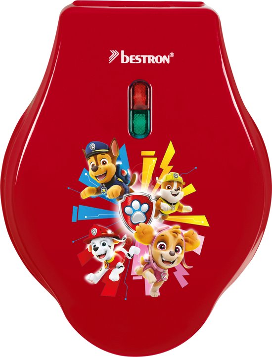 Bestron Wafelijzer - APP500R - 550W - Paw Patrol mini wafel - Hondenpoot vorm - Marshall - Rood - 5 jaar garantie van Bestron — afbeelding 5