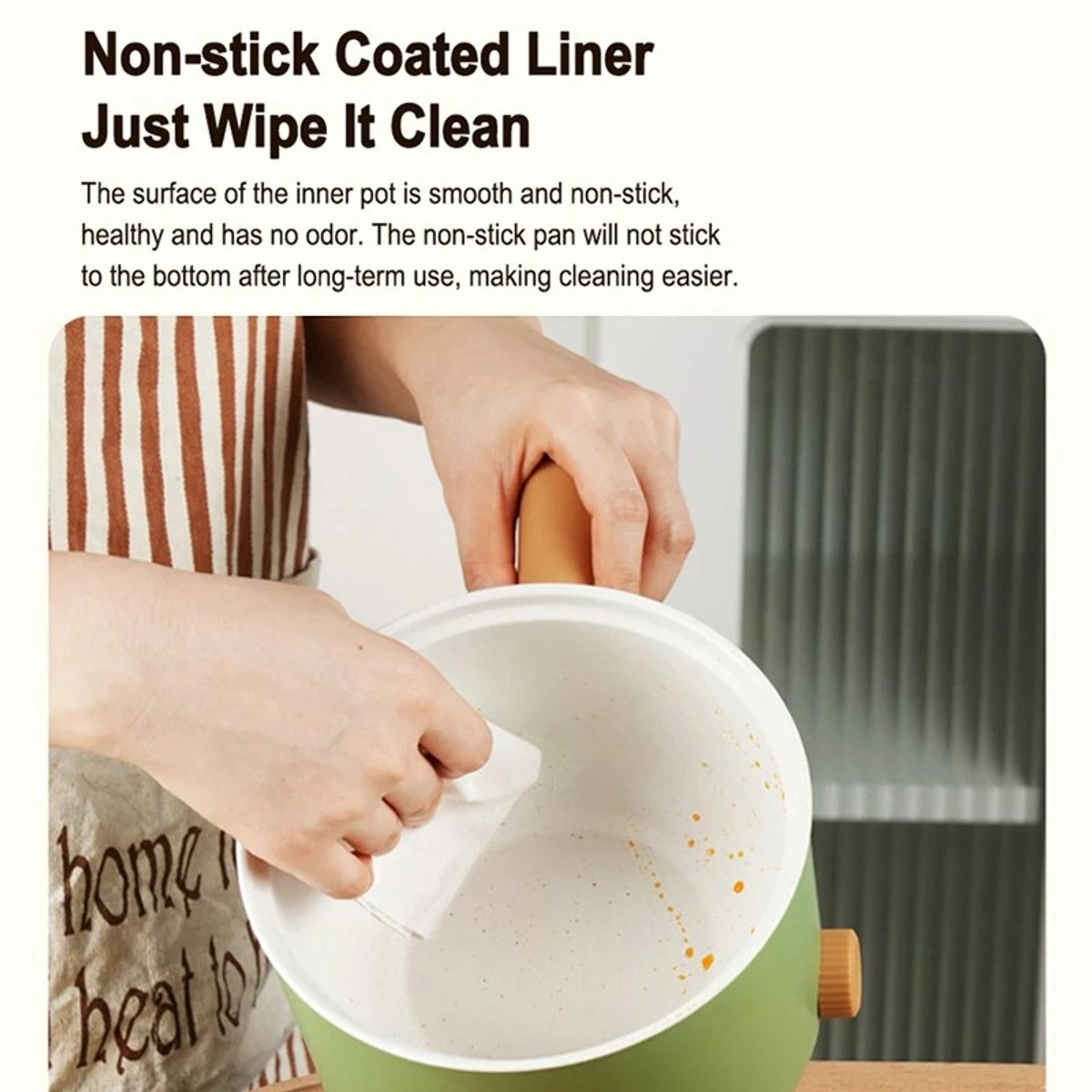 Innovastore Multifunctionele Pan - Rijstkoker - Huishoudelijk Apparaat - Stoompan - Slowcooker - Kookpot - Multicooker - 1.8L – foto 6