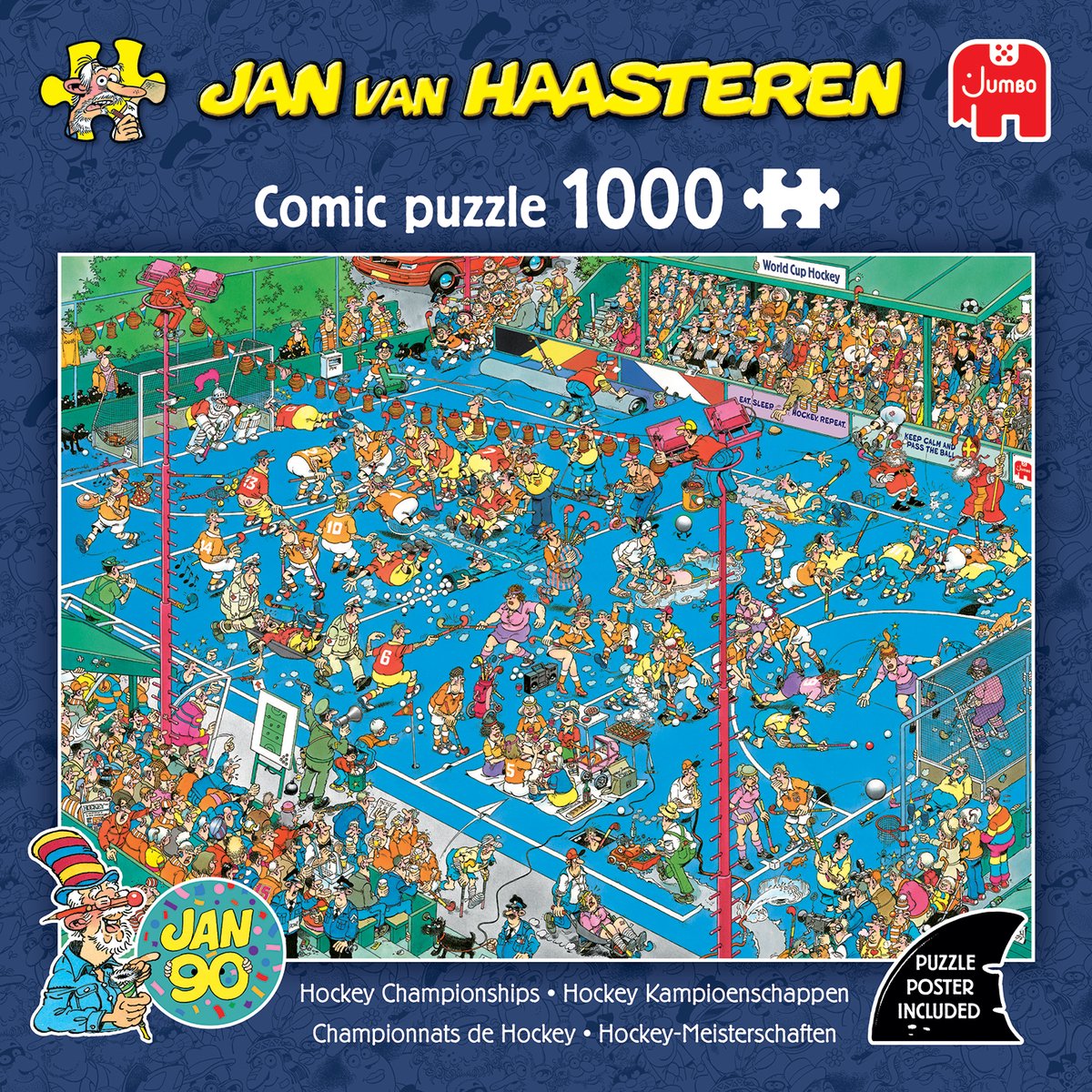Jan van Haasteren - Hockey Kampioenschappen - 1000 stukjes — afbeelding 2