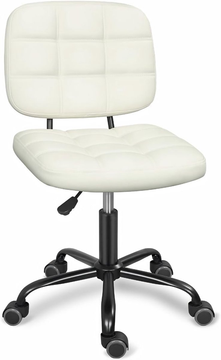 KAD® Bureaustoelen - Ergonomische Bureaustoel - Bureaustoel - Wit - 39cm x 43cm x 85cm