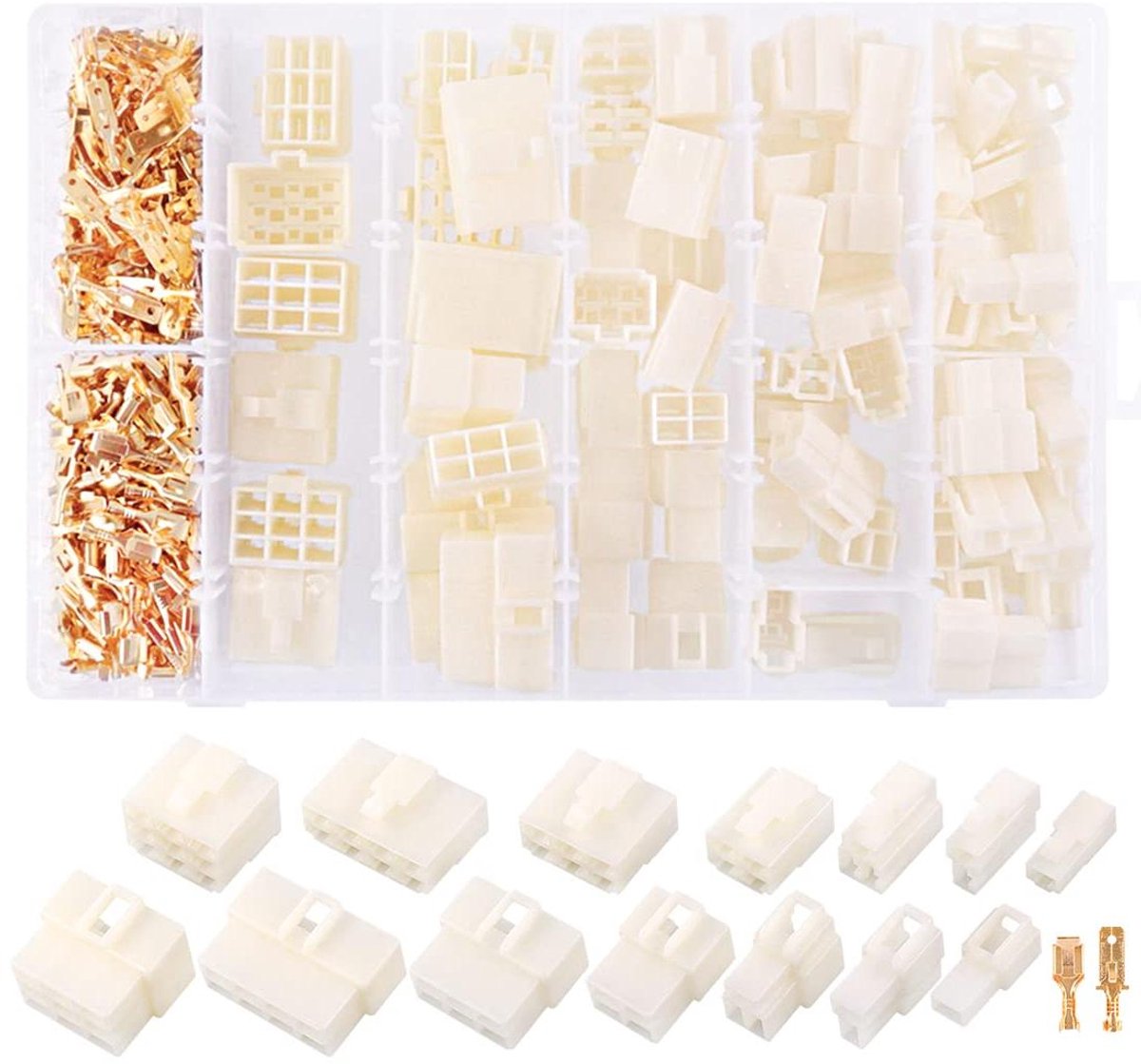Elektrische Draadconnectoren - Krimptang Set - Automotive Reparatie - Assortiment Kit - 400 Stuks - Metaal